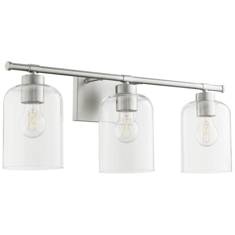 Image 1 Quorum International Tribute 3LT Satin Nickel Vanity Light