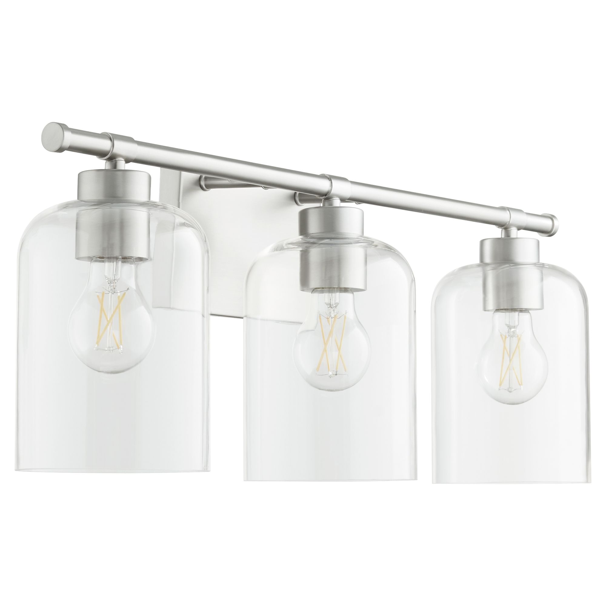 Image 3 Quorum International Tribute 3LT Satin Nickel Vanity Light more views