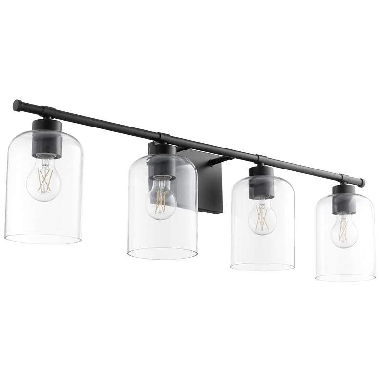 Image 1 Quorum International Tribute 4LT Matte Black Vanity Light