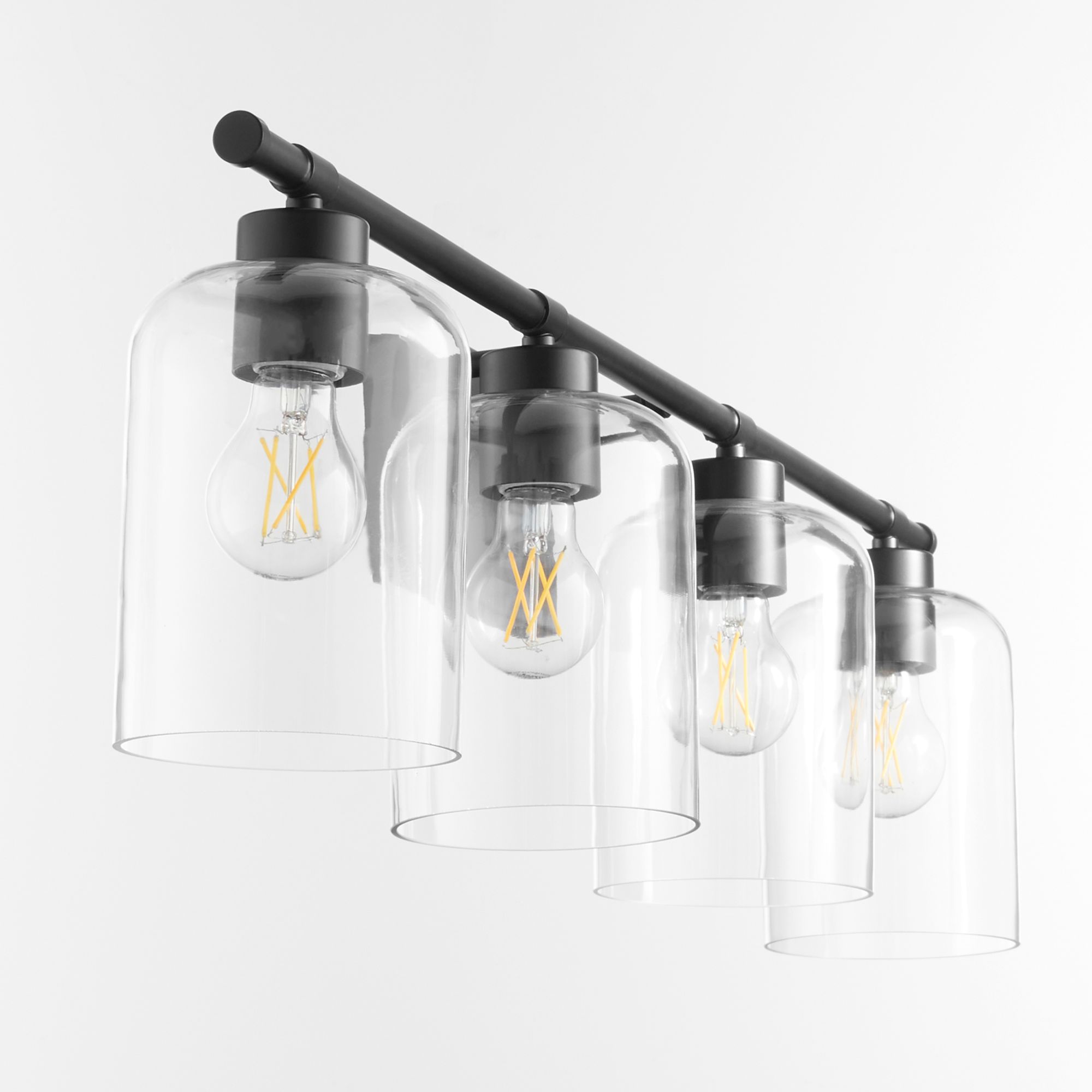 Image 3 Quorum International Tribute 4LT Matte Black Vanity Light more views