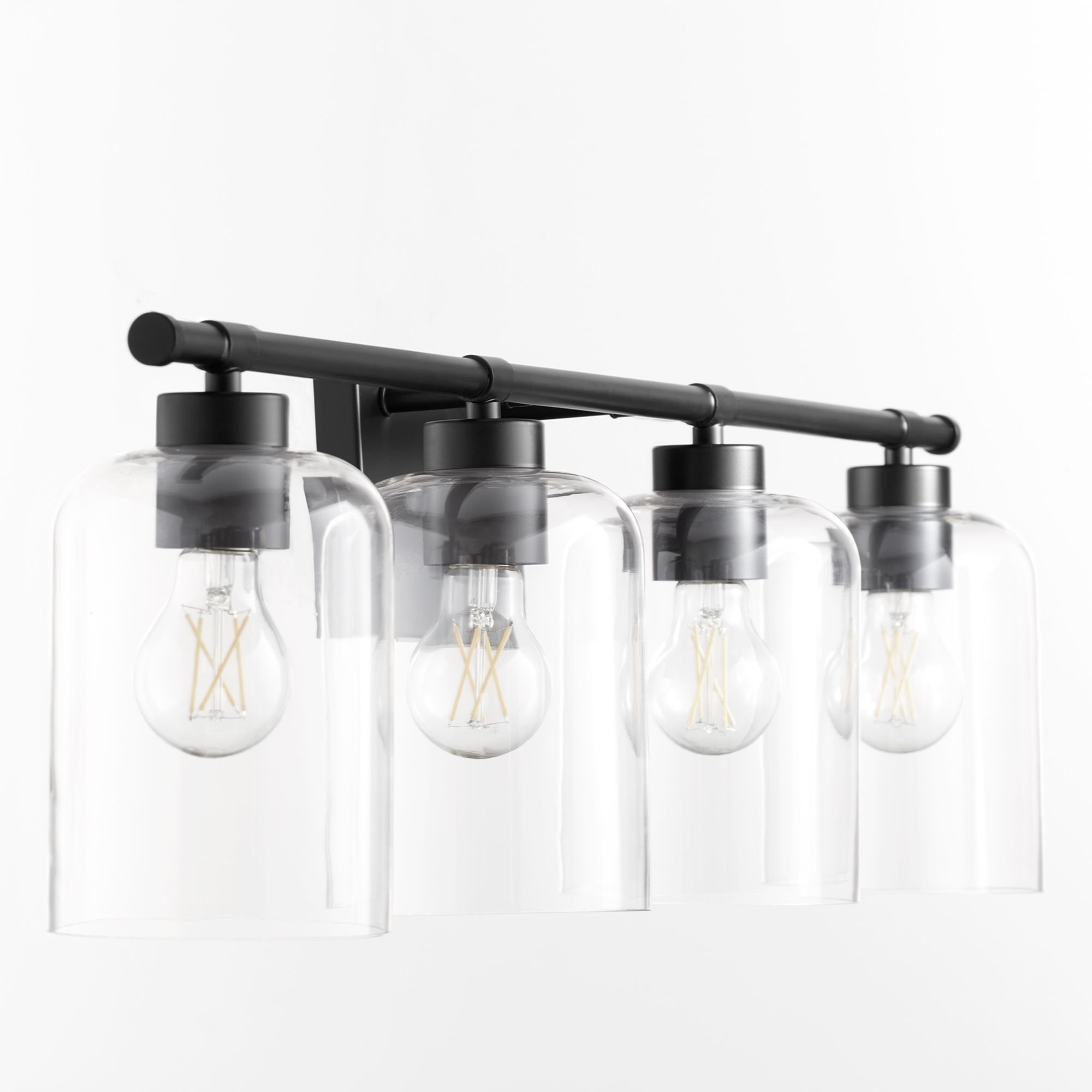 Image 4 Quorum International Tribute 4LT Matte Black Vanity Light more views