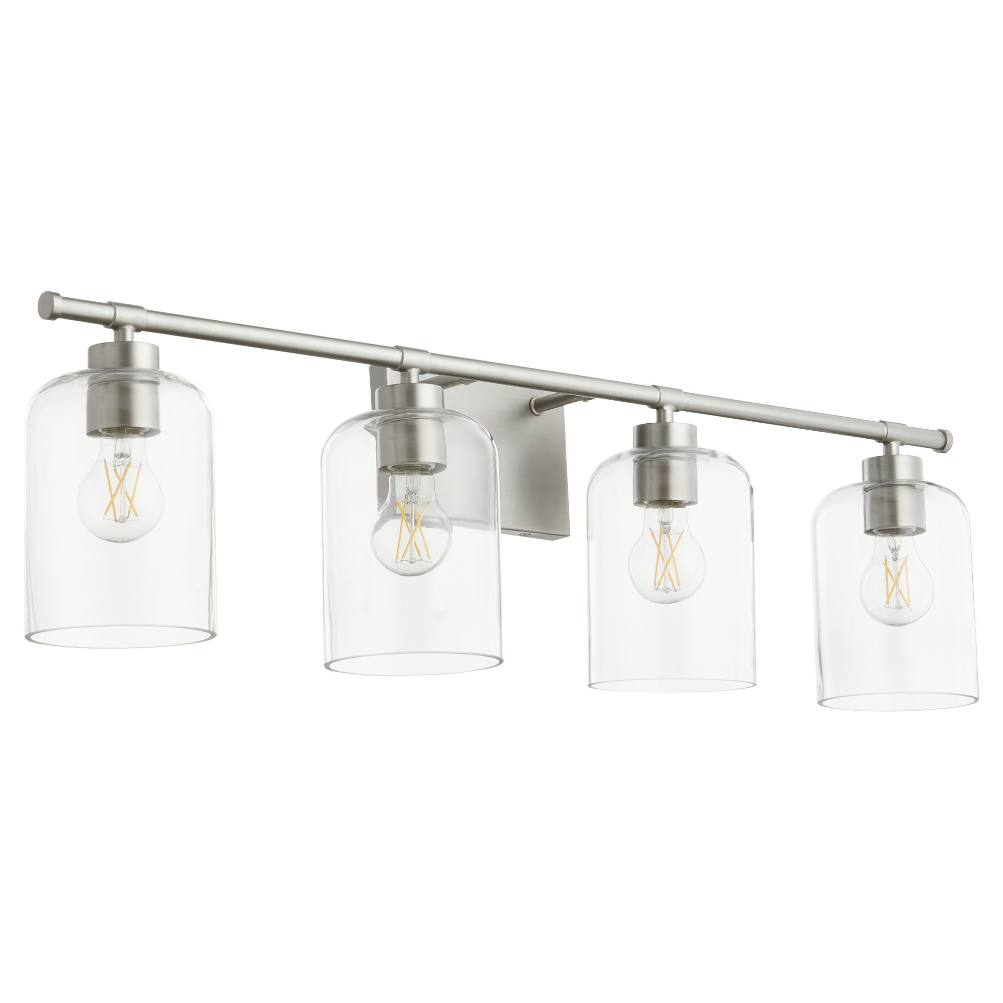 Image 2 Quorum International Tribute 4LT Satin Nickel Vanity Light more views
