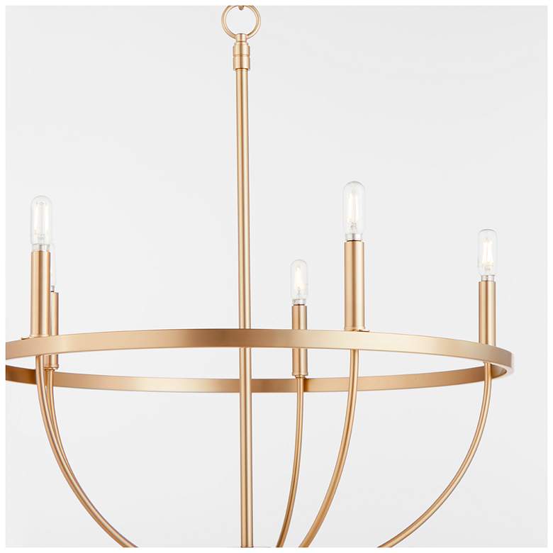 Image 3 Quorum International Tribute 5LT Aged Brass Chandelier more views