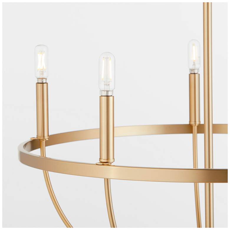 Image 4 Quorum International Tribute 5LT Aged Brass Chandelier more views