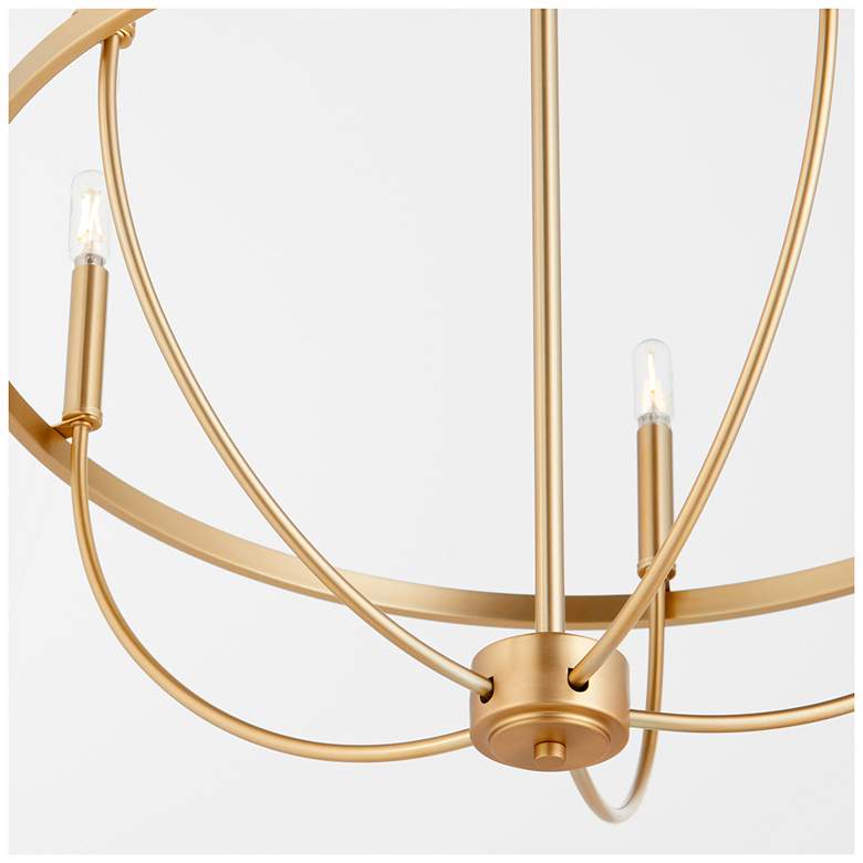 Image 5 Quorum International Tribute 5LT Aged Brass Chandelier more views