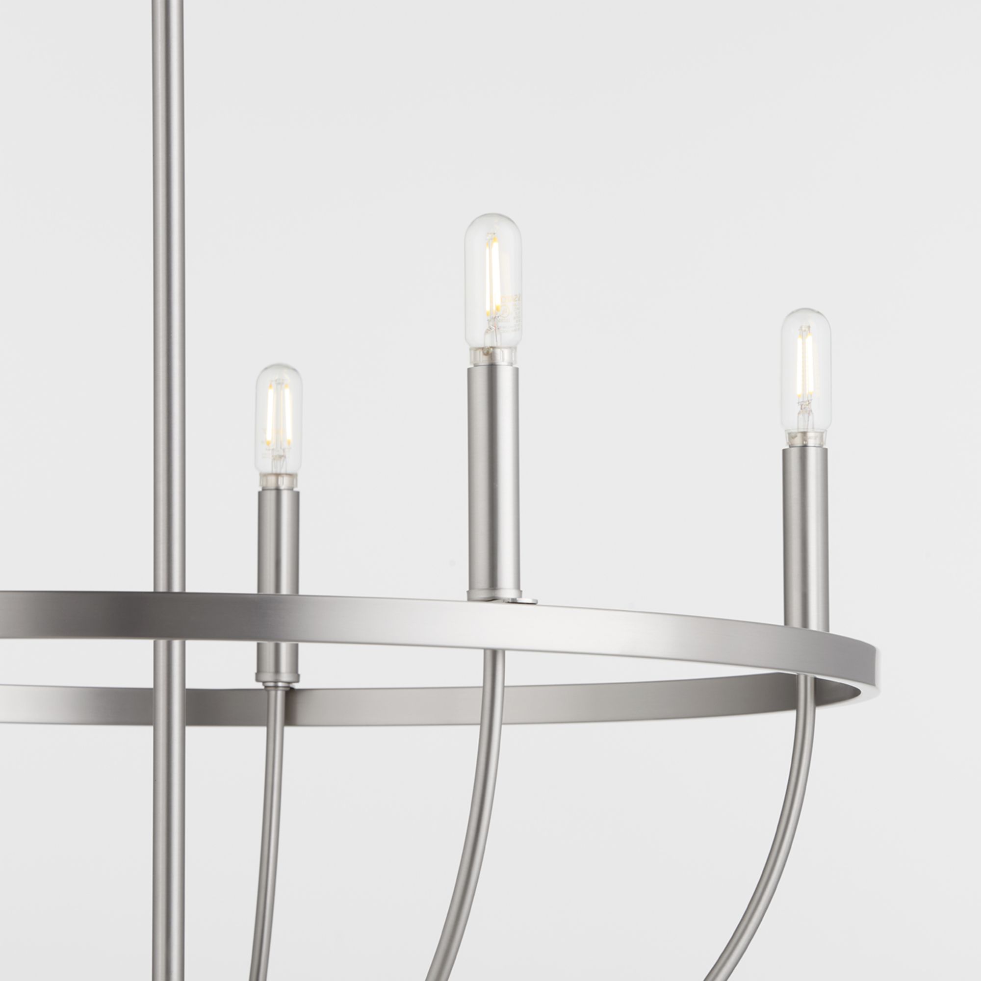 Image 3 Quorum International Tribute 5LT Satin Nickel Chandelier more views