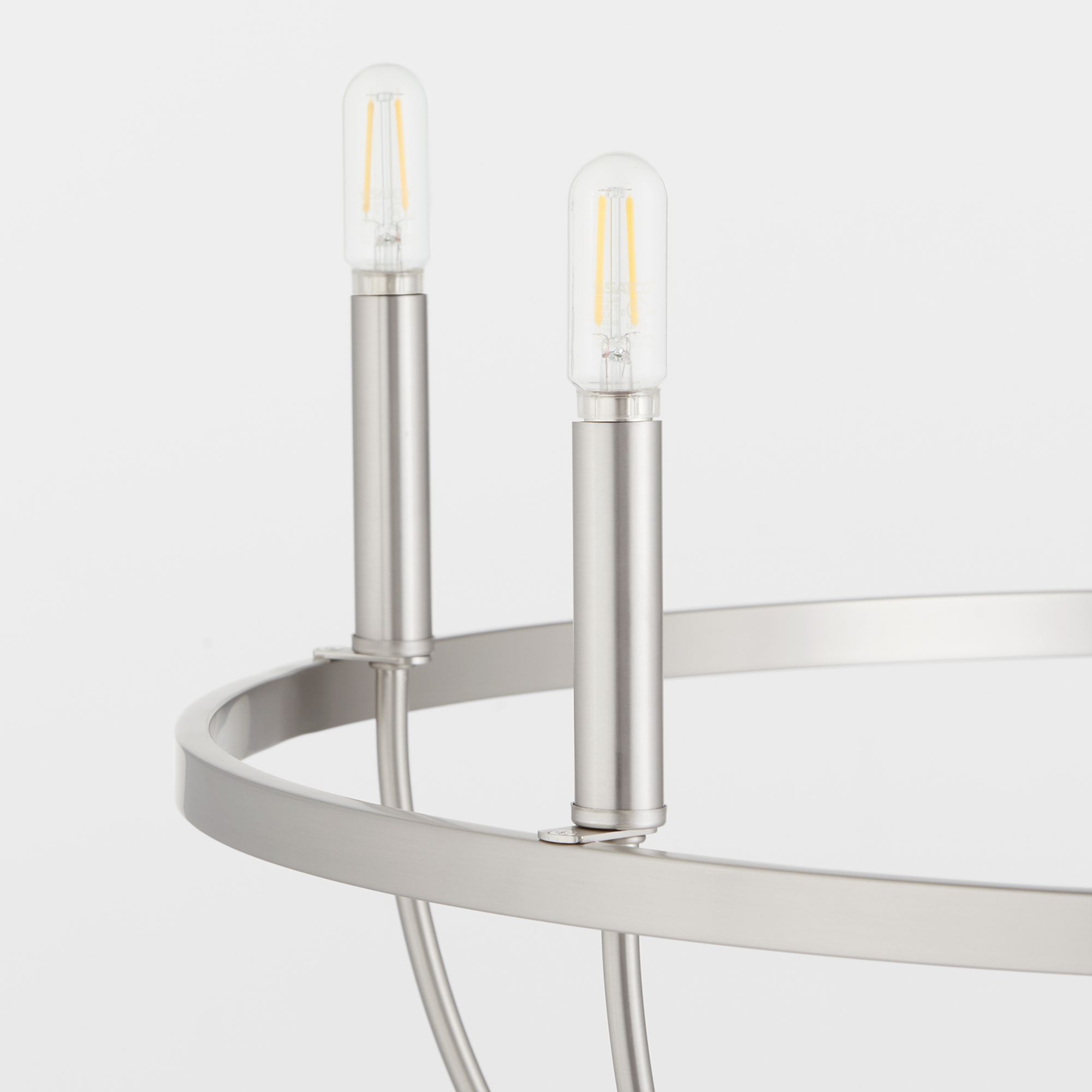 Image 4 Quorum International Tribute 5LT Satin Nickel Chandelier more views