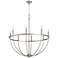 Quorum International Tribute 8LT Satin Nickel Chandelier
