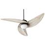 Quorum International Trinity 3 Blade Textured Black Ceiling Fan