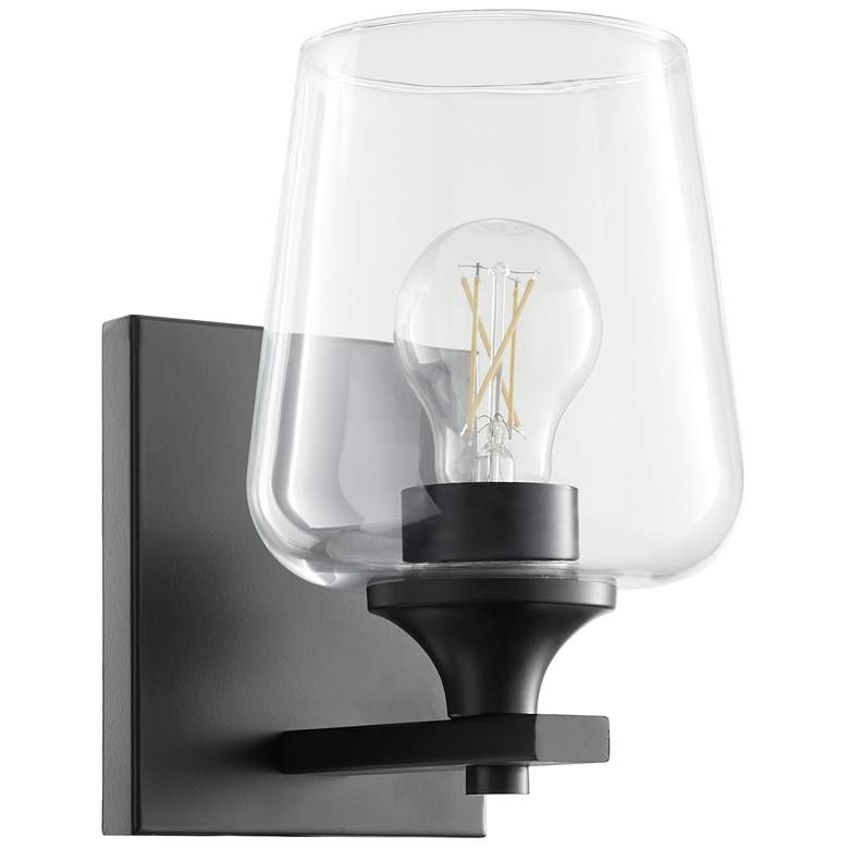Image 1 Quorum International Veno 1LT Matte Black Wall Mount