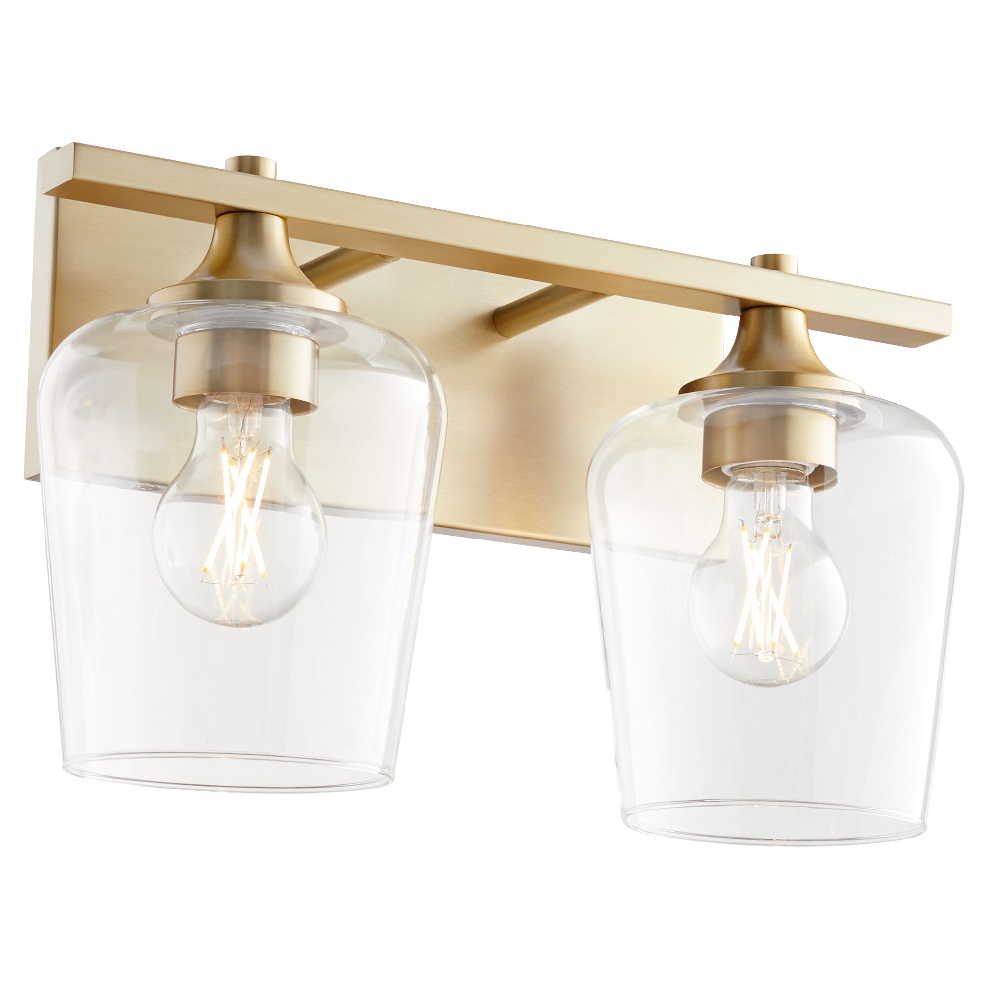 Image 2 Quorum International Veno 2LT Aged Brass Vanity Light more views