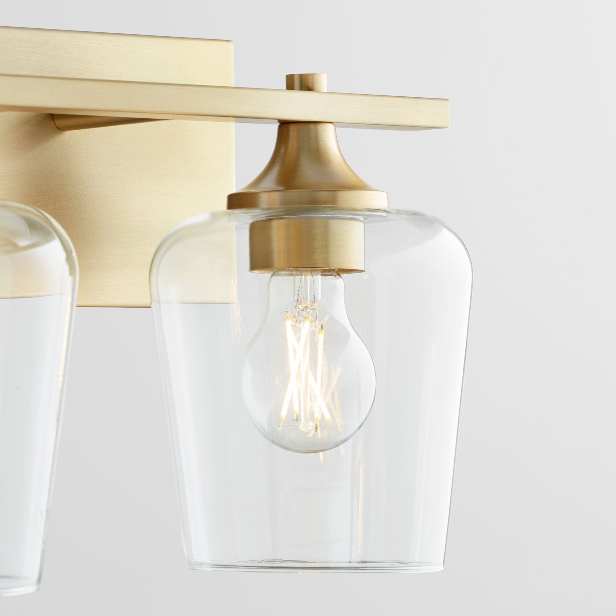 Image 3 Quorum International Veno 2LT Aged Brass Vanity Light more views