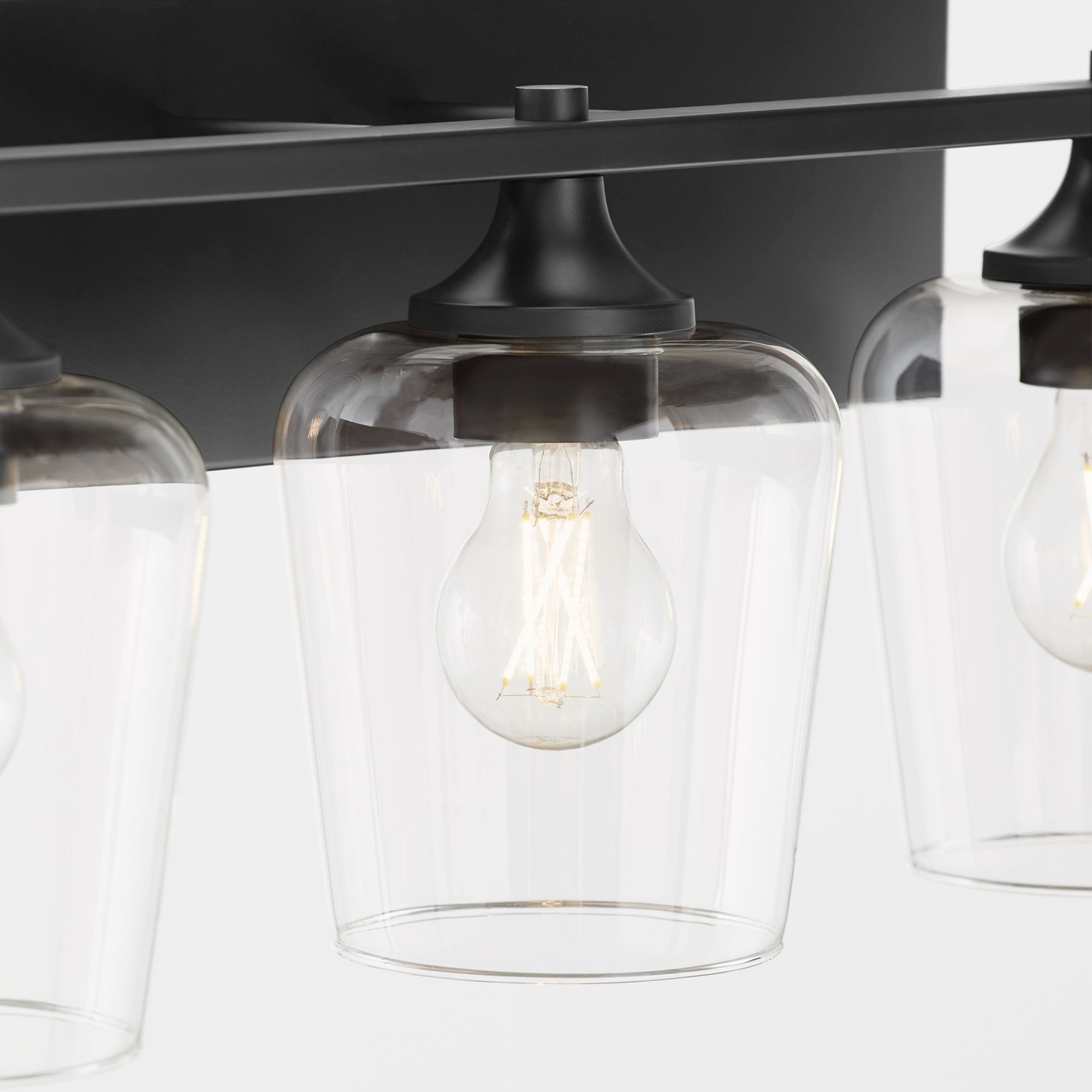 Image 4 Quorum International Veno 3LT Matte Black Vanity Light more views