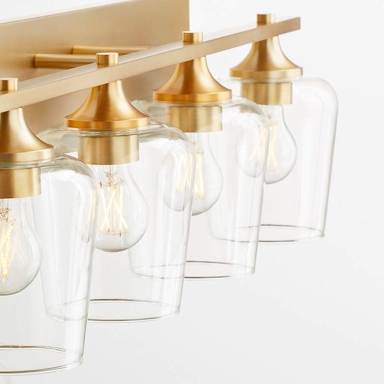 Image 4 Quorum International Veno 4LT Aged Brass Vanity Light more views