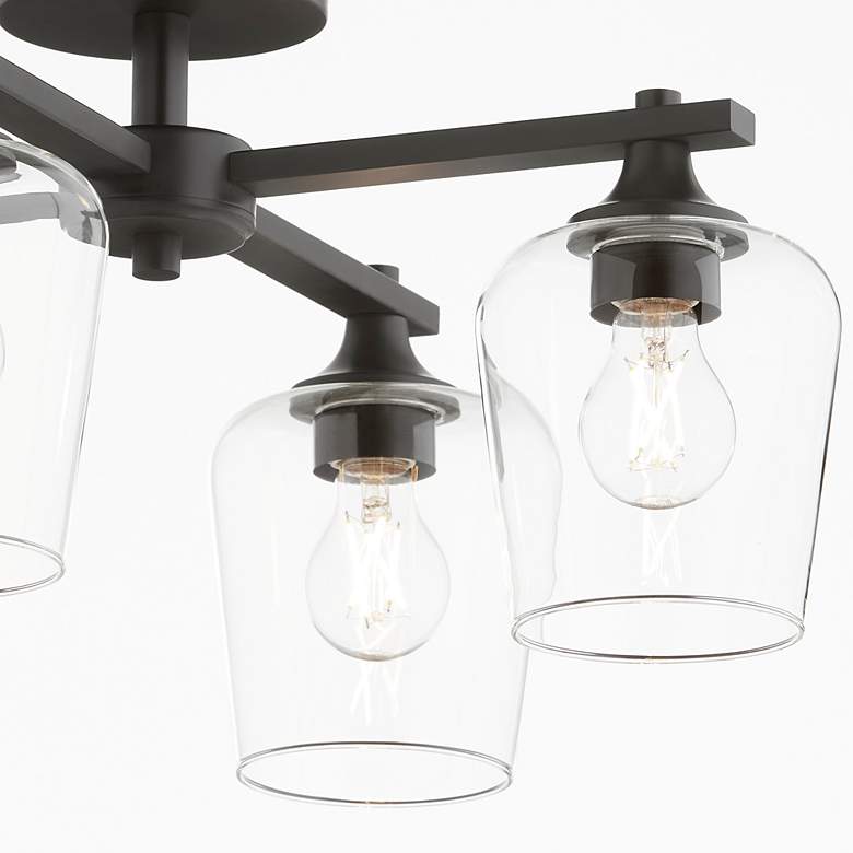 Image 4 Quorum International Veno 4LT Matte Black Ceiling Mount more views