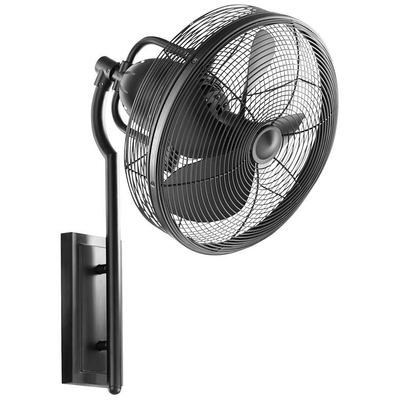 Image 1 Quorum International Veranda 4Bl Matte Black Wall Fan