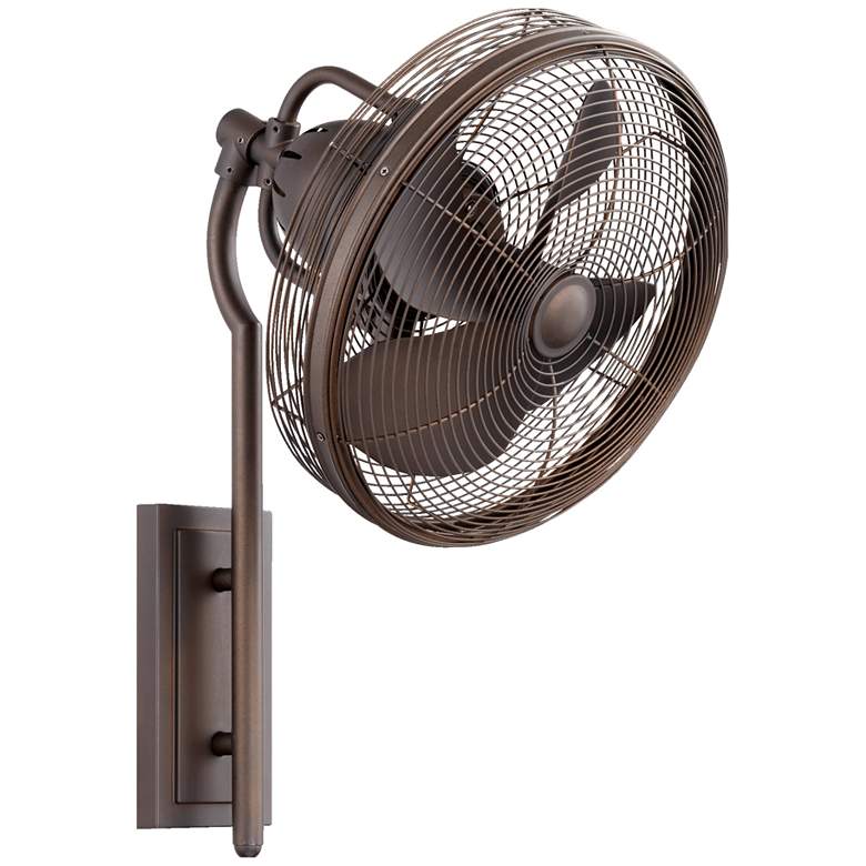 Image 1 Quorum International Veranda 4Bl Oiled Bronze Wall Fan