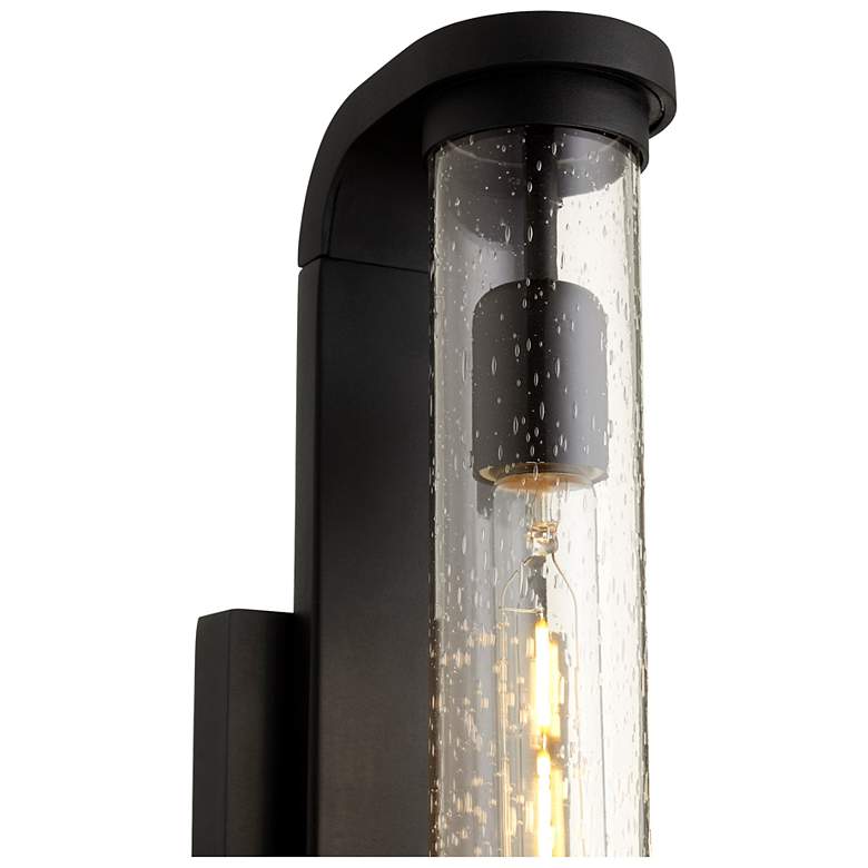 Image 2 Quorum International Vitro 19" Textured Black Wall Lantern more views