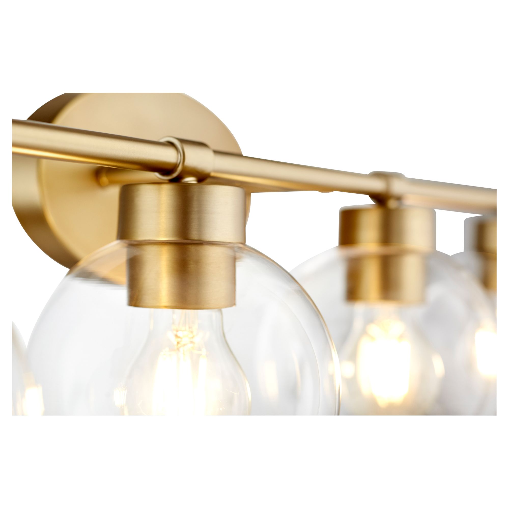 Image 2 Quorum International Volan 4LT Aged Brass Vanity Light more views
