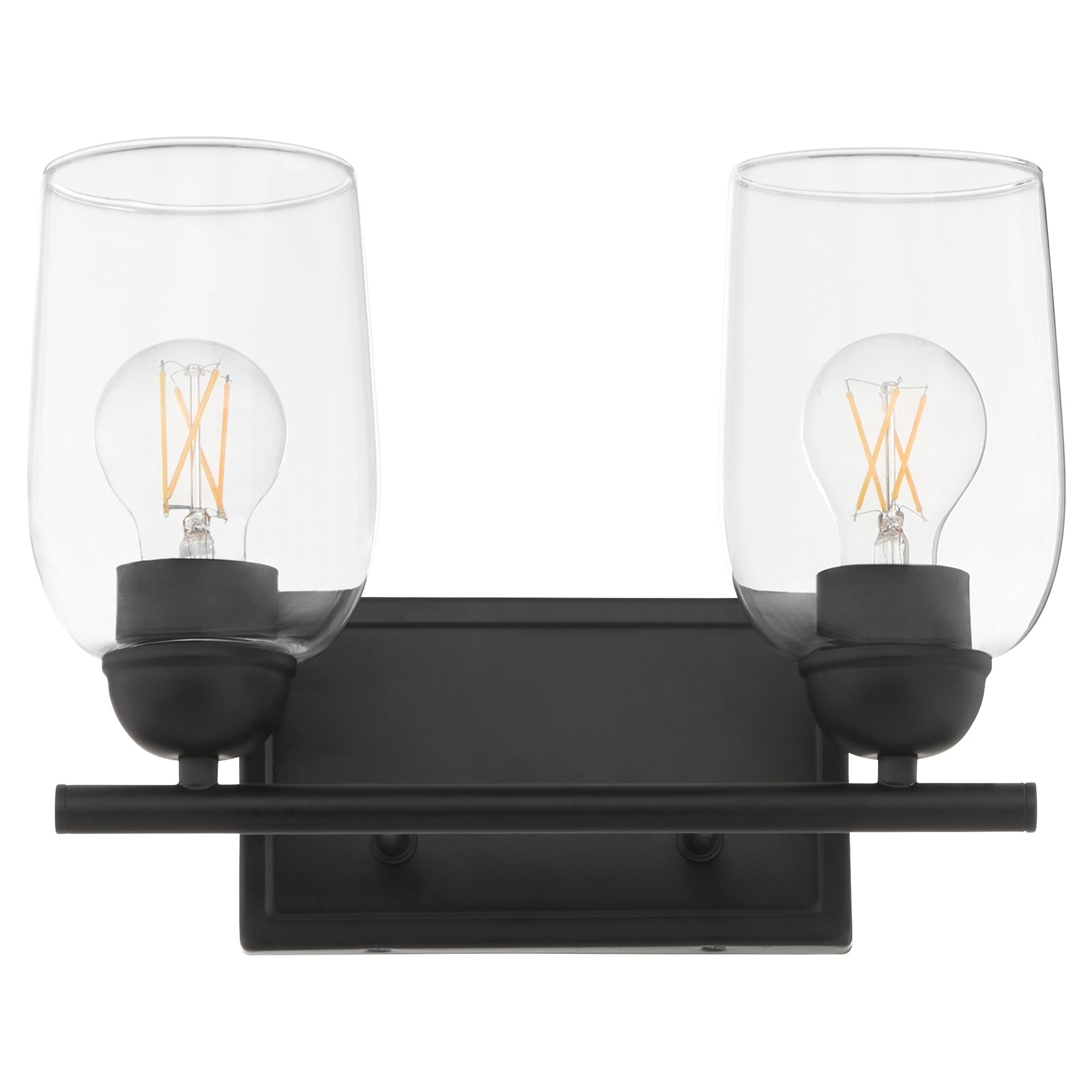 Image 3 Quorum International Wallinger 2LT Matte Black Vanity Light more views