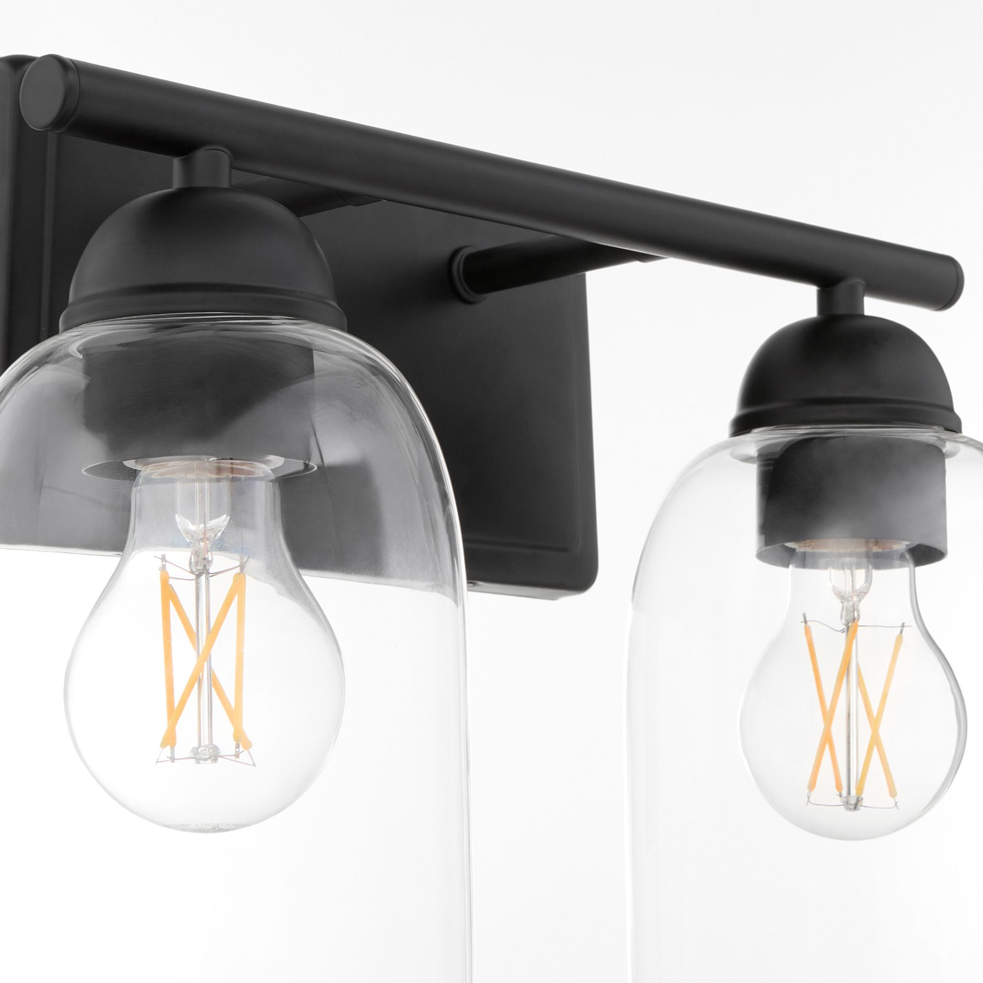 Image 4 Quorum International Wallinger 2LT Matte Black Vanity Light more views