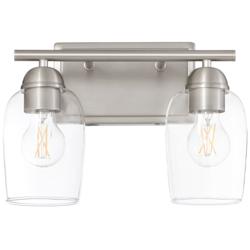 Quorum International Wallinger 2LT Satin Nickel Vanity Light