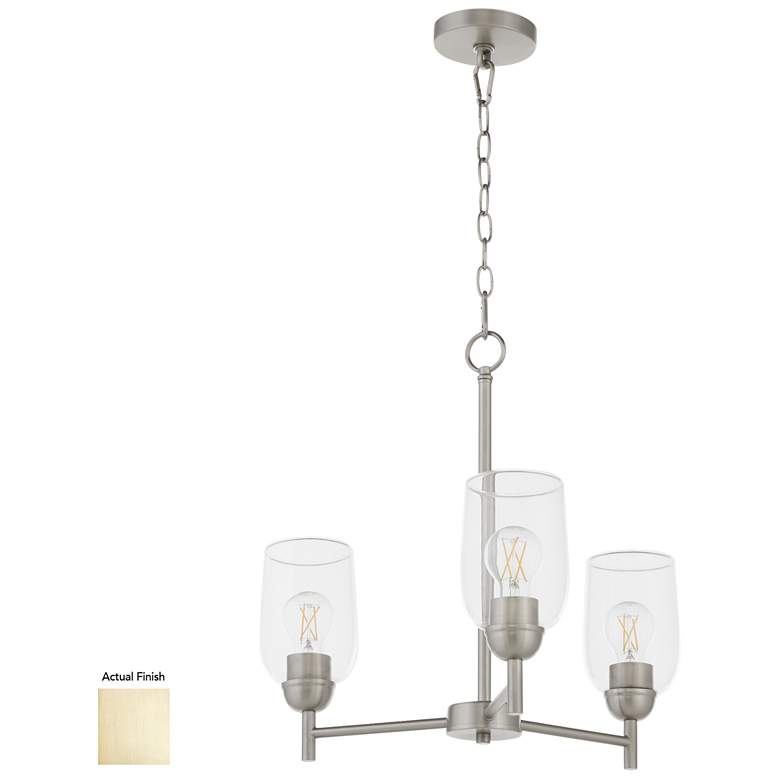 Image 1 Quorum International Wallinger 3LT Aged Brass Chandelier