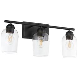 Quorum International Wallinger 3LT Matte Black Vanity Light