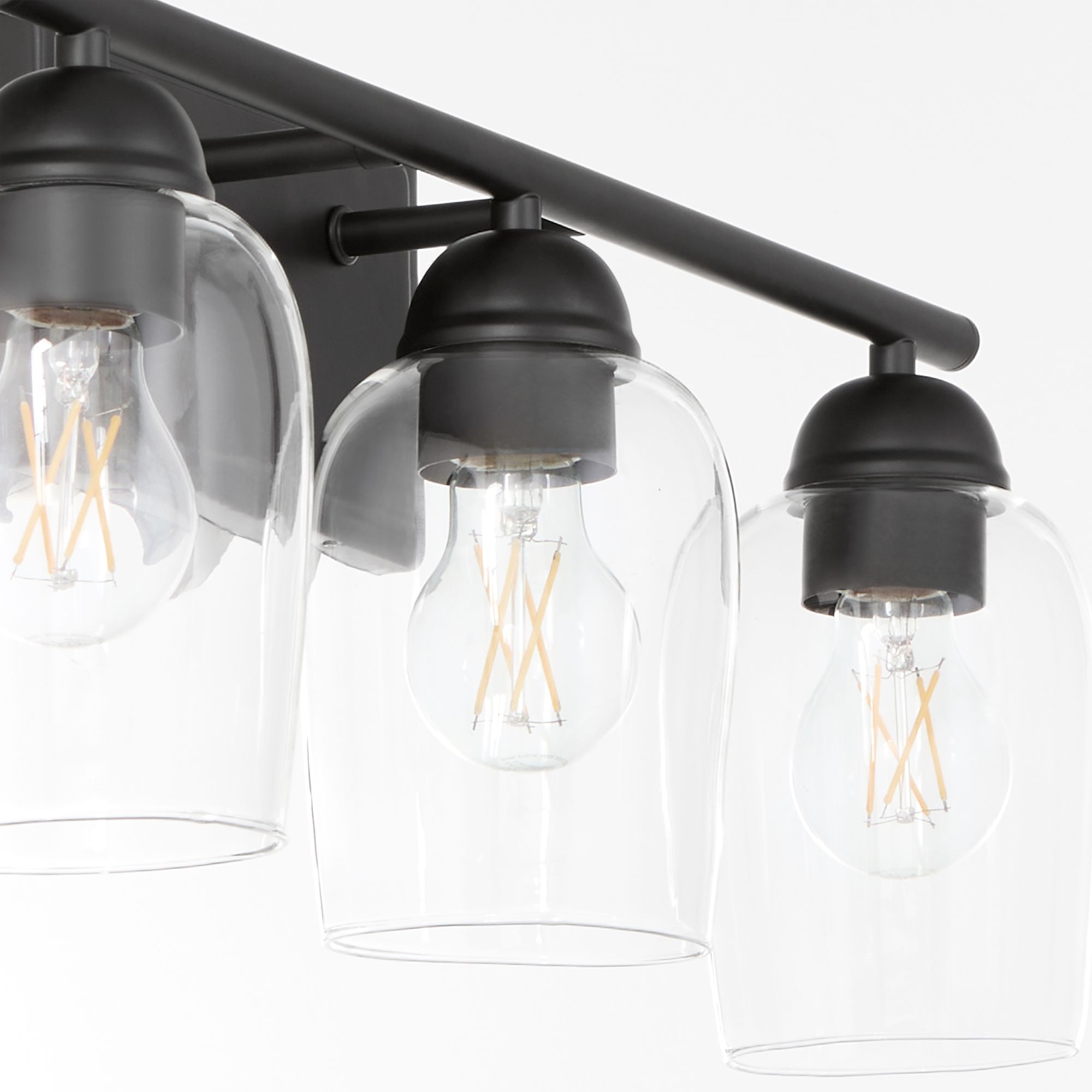 Image 3 Quorum International Wallinger 3LT Matte Black Vanity Light more views