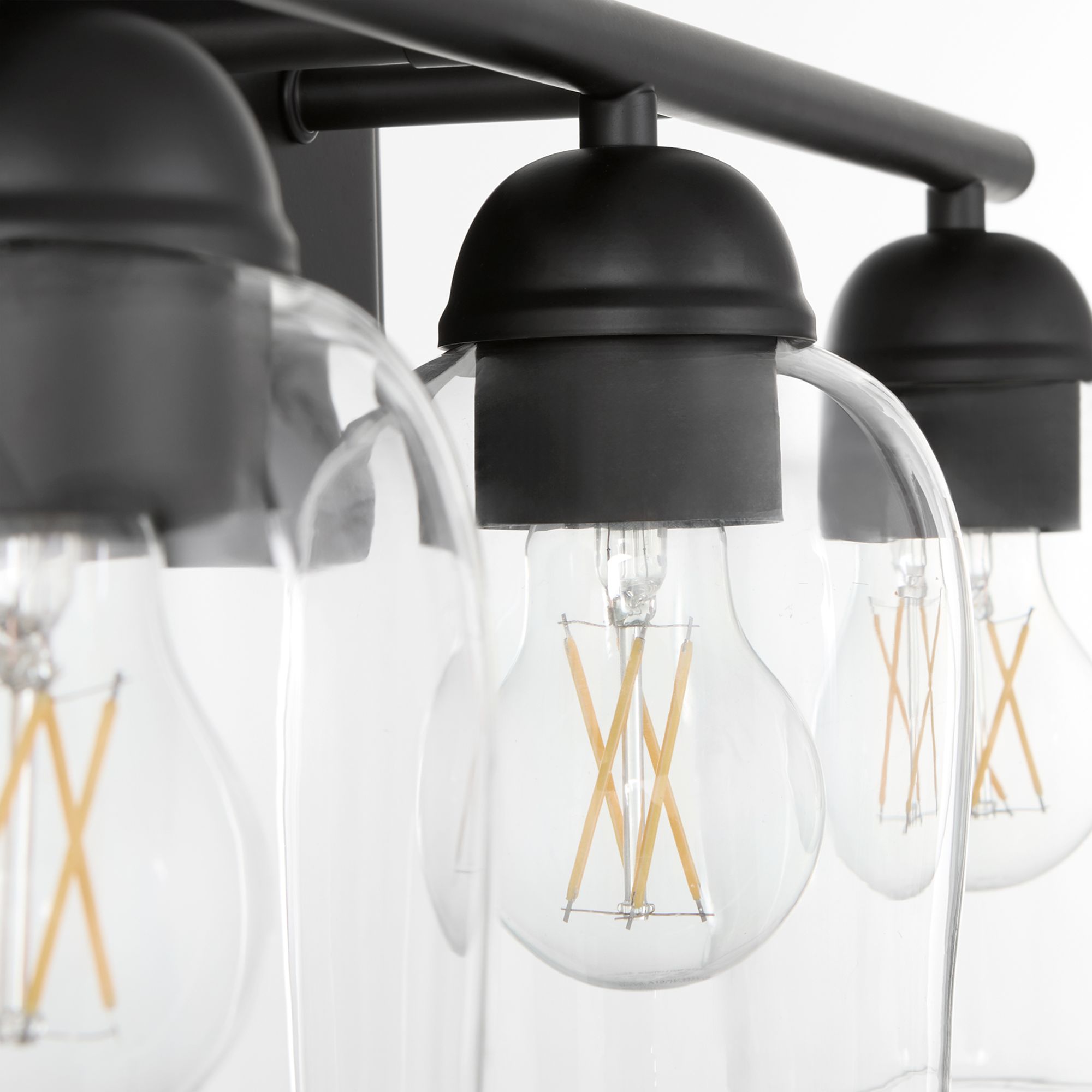 Image 4 Quorum International Wallinger 3LT Matte Black Vanity Light more views