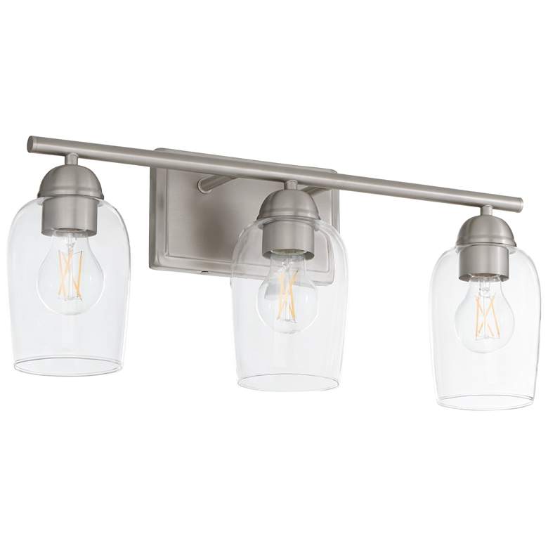 Image 1 Quorum International Wallinger 3LT Satin Nickel Vanity Light