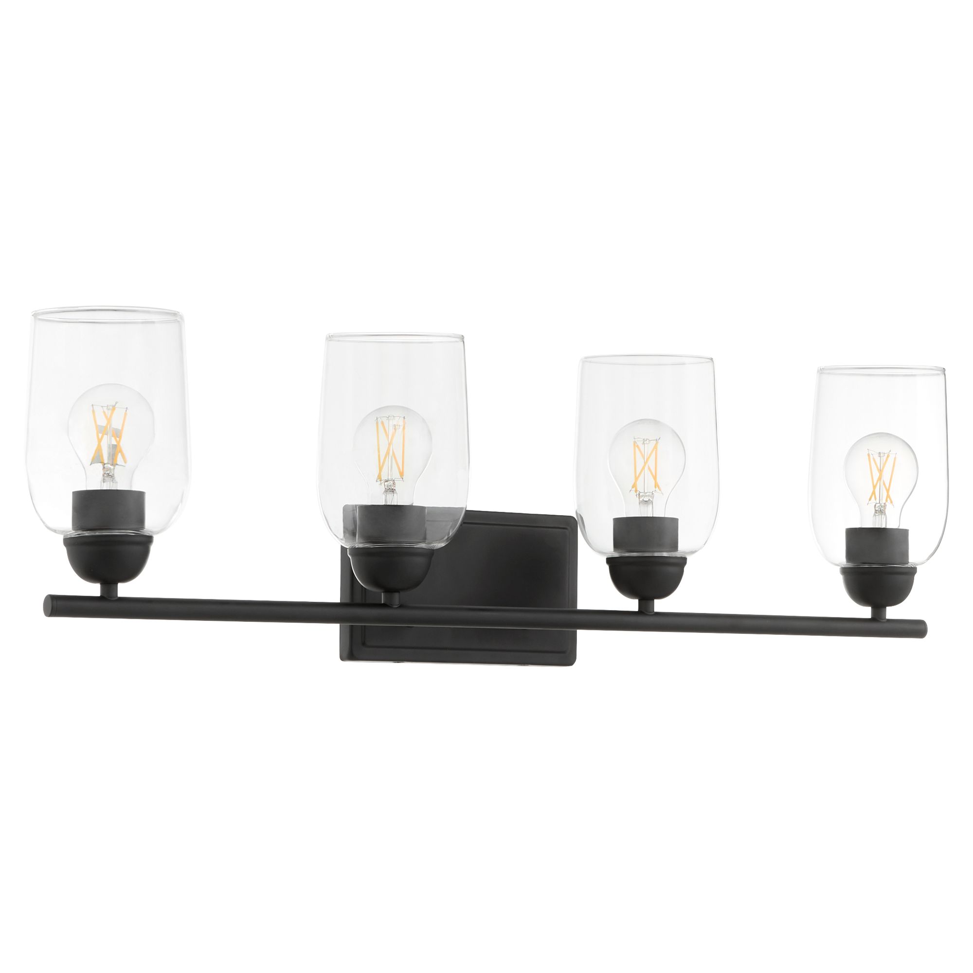 Image 3 Quorum International Wallinger 4LT Matte Black Vanity Light more views