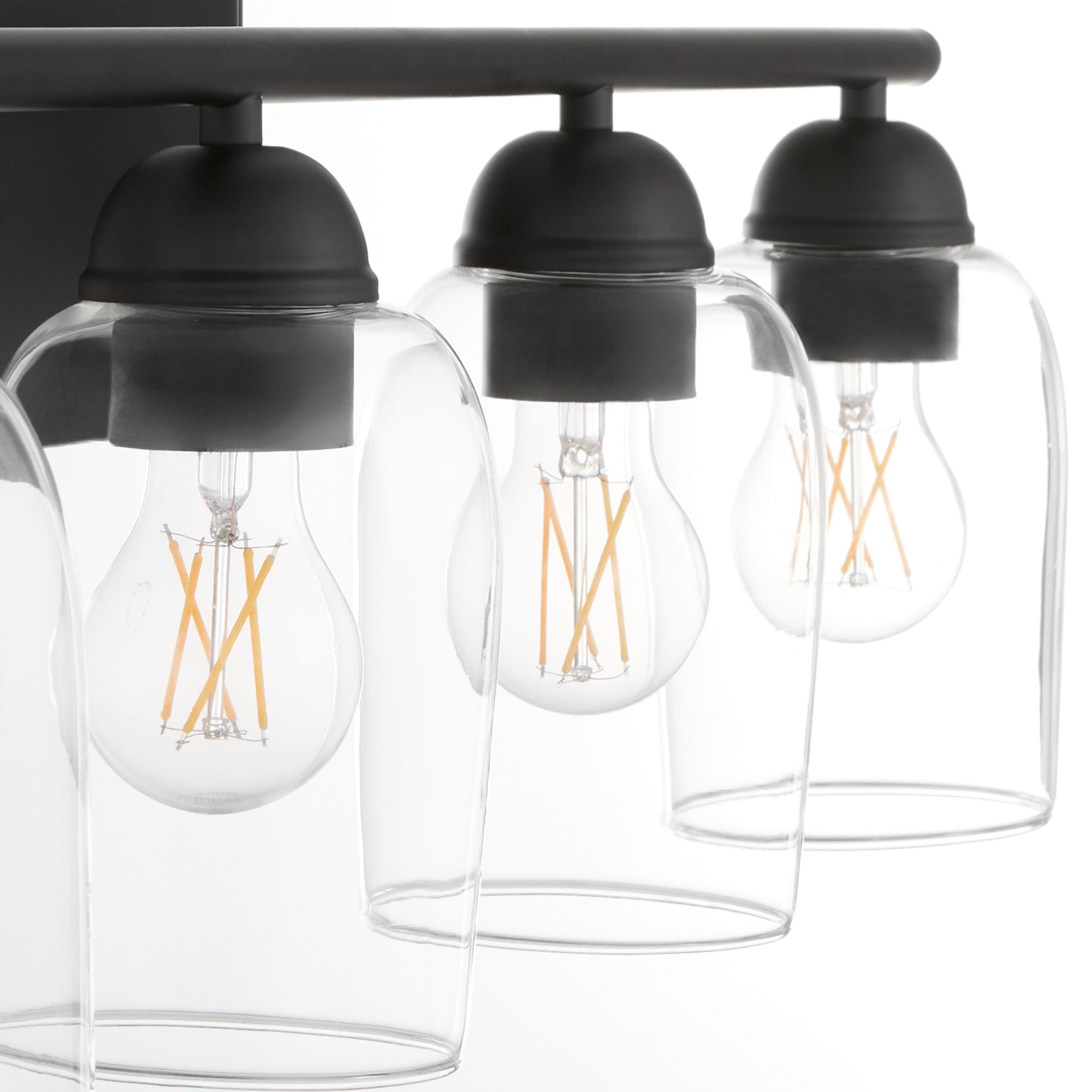 Image 4 Quorum International Wallinger 4LT Matte Black Vanity Light more views