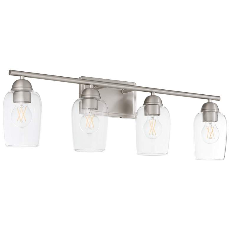 Image 1 Quorum International Wallinger 4LT Satin Nickel Vanity Light