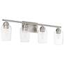 Quorum International Wallinger 4LT Satin Nickel Vanity Light