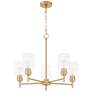 1_Quorum International Wallinger 5LT Aged Brass Chandelier
