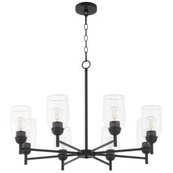 Quorum International Wallinger 8LT Matte Black Chandelier