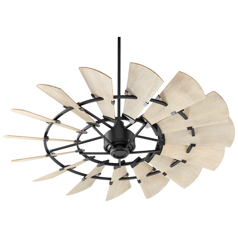 Image 1 Quorum International Windmill 60" Textured Black Ceiling Fan