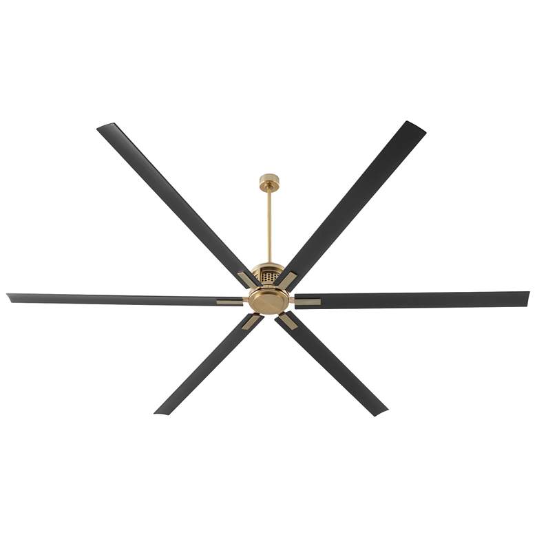 Image 1 Quorum International Zeus 120" Aged Brass Fan