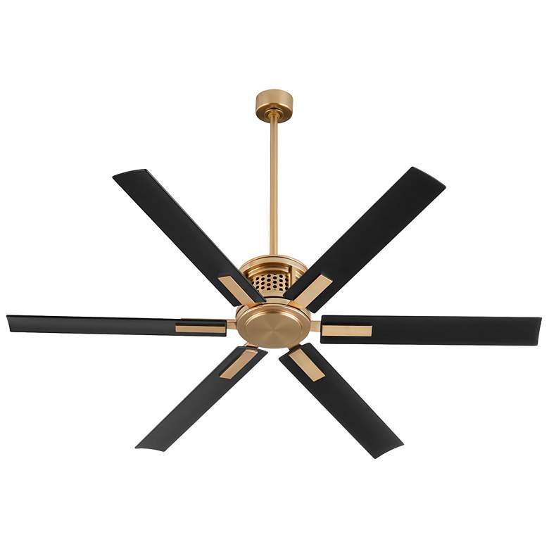 Image 1 Quorum International Zeus 65" Aged Brass Fan
