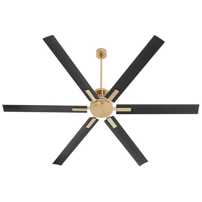 Image 1 Quorum International Zeus 80" Aged Brass Fan
