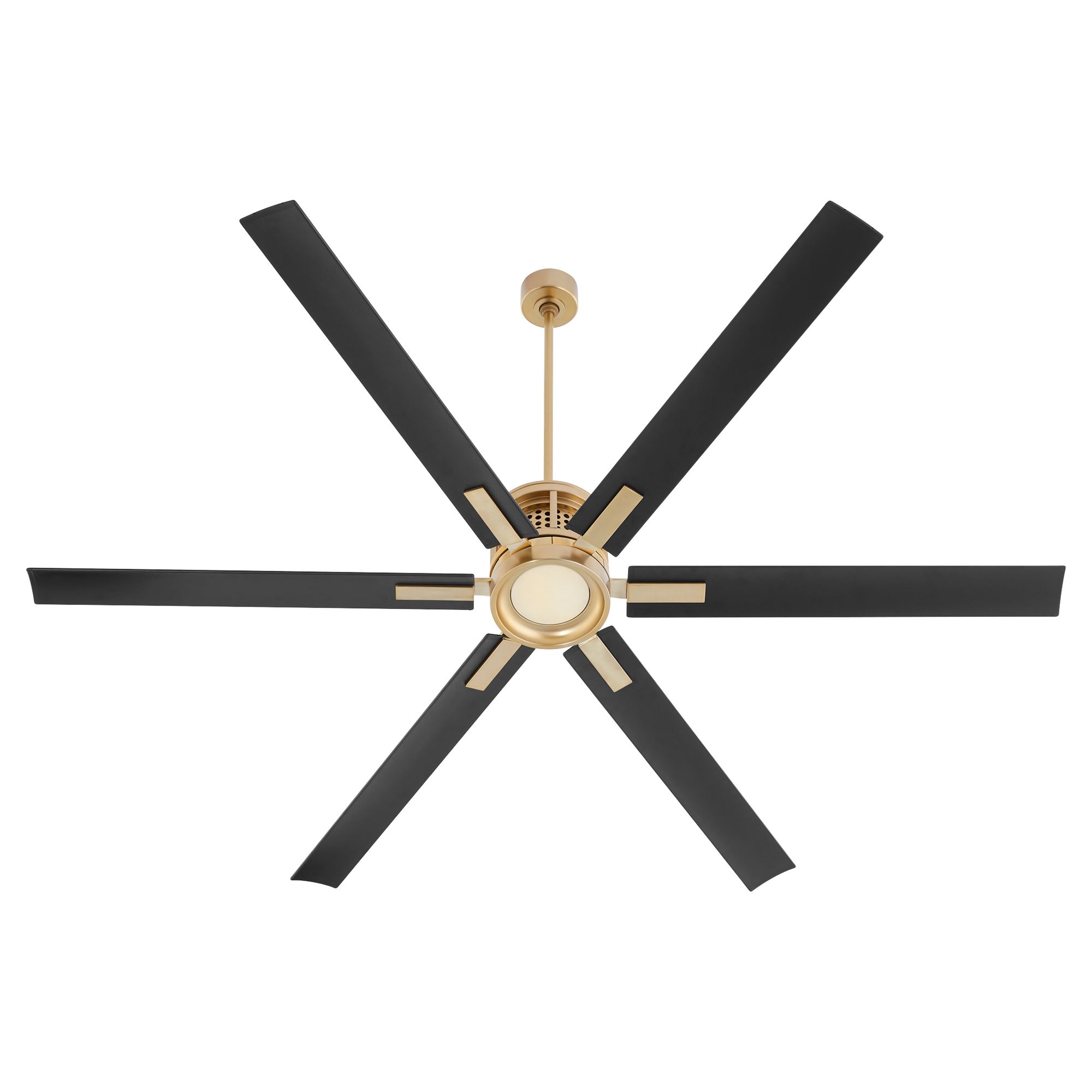 Image 3 Quorum International Zeus 80" Aged Brass Fan more views