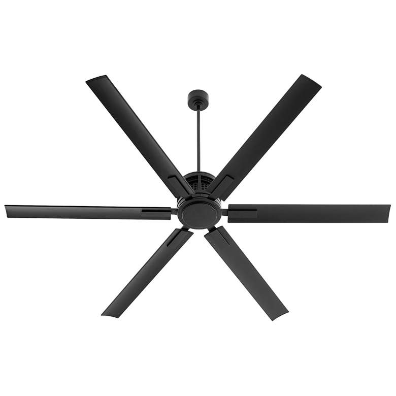 Image 1 Quorum International Zeus 80" Matte Black Fan