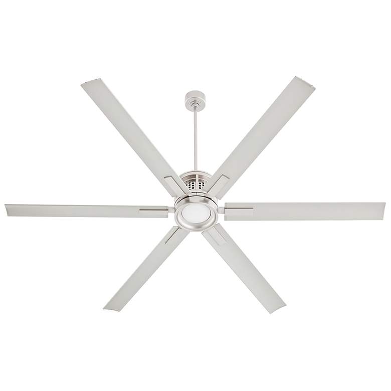 Image 2 Quorum International Zeus 80" Satin Nickel Fan more views