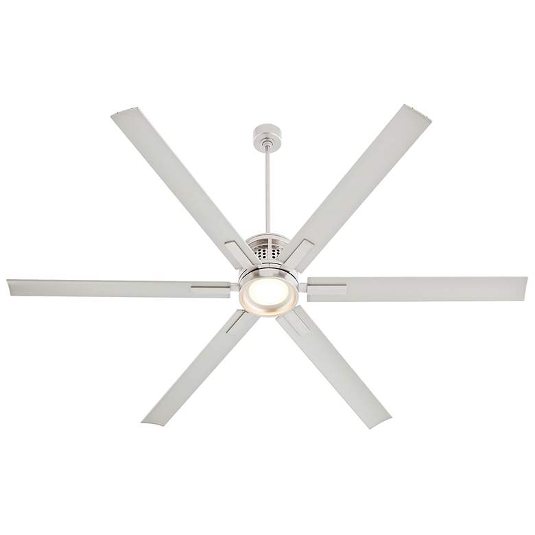 Image 3 Quorum International Zeus 80" Satin Nickel Fan more views
