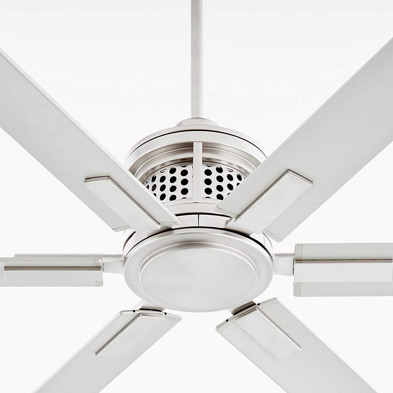 Image 4 Quorum International Zeus 80" Satin Nickel Fan more views