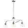 Quorum Jardin 33" Wide Satin Nickel 3-Light Pendant