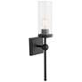 2_Quorum Lee Boulevard 22 3/4" High Matte Black Wall Sconce more views