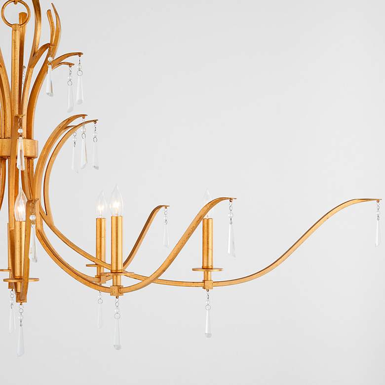 Image 4 Quorum Majesty 62" Wide Gold 8-Light Candle Chandelier more views