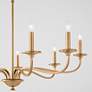 2_Quorum Maryse 37" Wide Angel Brass 9-Light Chandelier more views